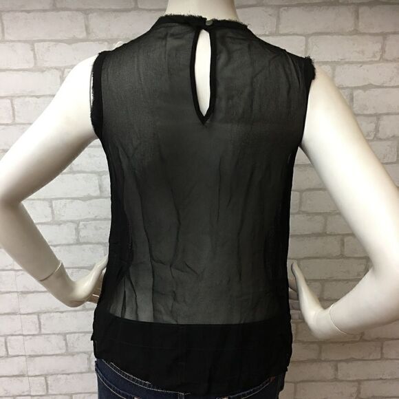 ‎Nicole Miller black/gold sequin top -- S - Picture 7 of 8